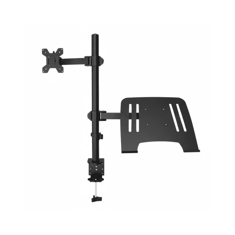 Monitor Desk Mount with Extra Laptop Tray Up to 32" MODEL M076 | BRACKETS