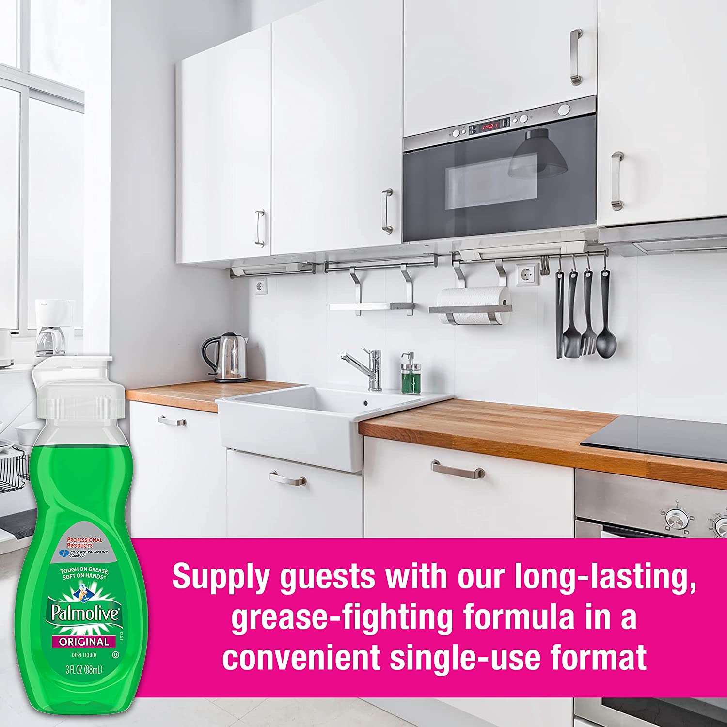 Palmolive Dishwashing Liquid, Original Scent, 3 oz Bottle - 72/Case