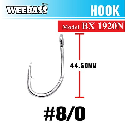 WEEBASS ตาเบ็ด - รุ่น BX 1920N , 8/0 (100PCS)