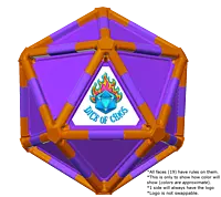 Full Dice - Table Tennis-DarkOrange-Purple-Purple