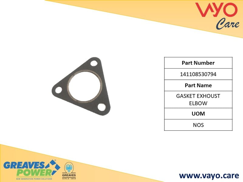 GASKET EXHOUST ELBOW - 141108530794 - GREAVES