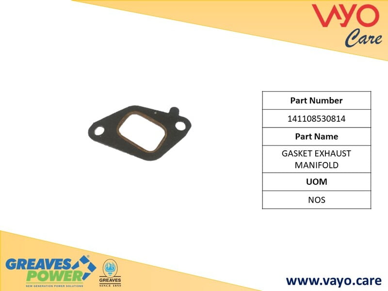GASKET EXHAUST MANIFOLD - 141108530814 - GREAVES