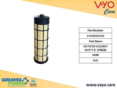 AIR FILTER ELEMENT SAFETY 8" (XRB08) - 141109234233 - GREAVES
