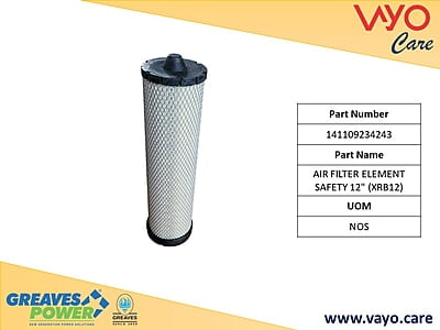 AIR FILTER ELEMENT SAFETY 12" (XRB12) - 141109234243 - GREAVES