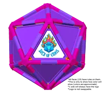 Full Dice - Darts-DeepPink-Purple-Purple