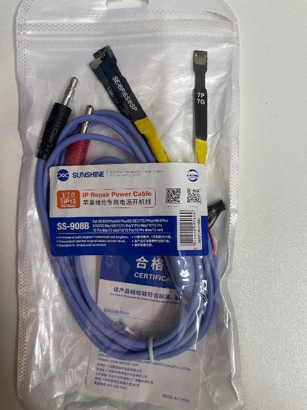 Cable Fuente de Poder iPhone Sunshine SS-908B - Alimentación Segura y Eficiente