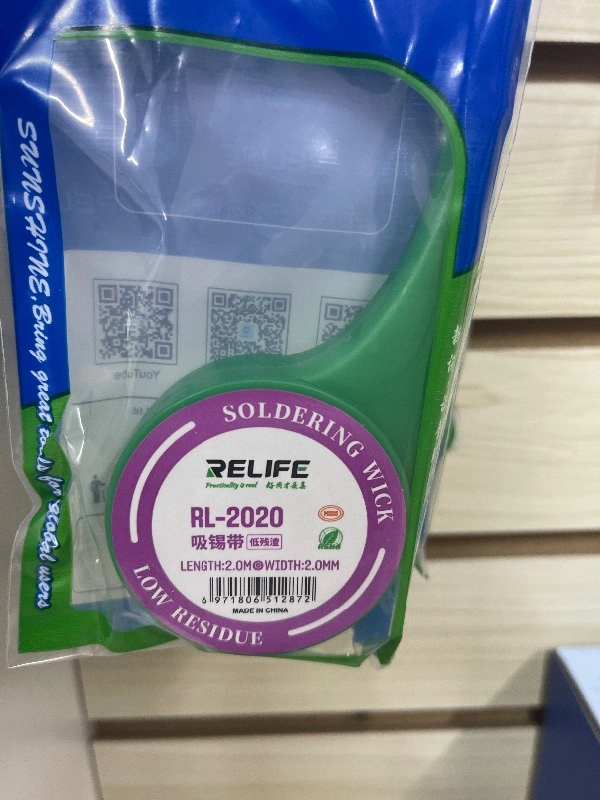 Mecha Removedora Relife RL-2020 - Malla de Desoldar Profesional