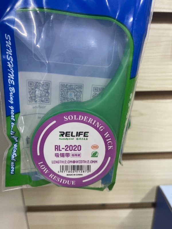 Mecha Removedora Relife RL-2020 - Malla de Desoldar Profesional