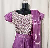 K093: Ready To Ship Beautiful 2PC Space Silk Dress