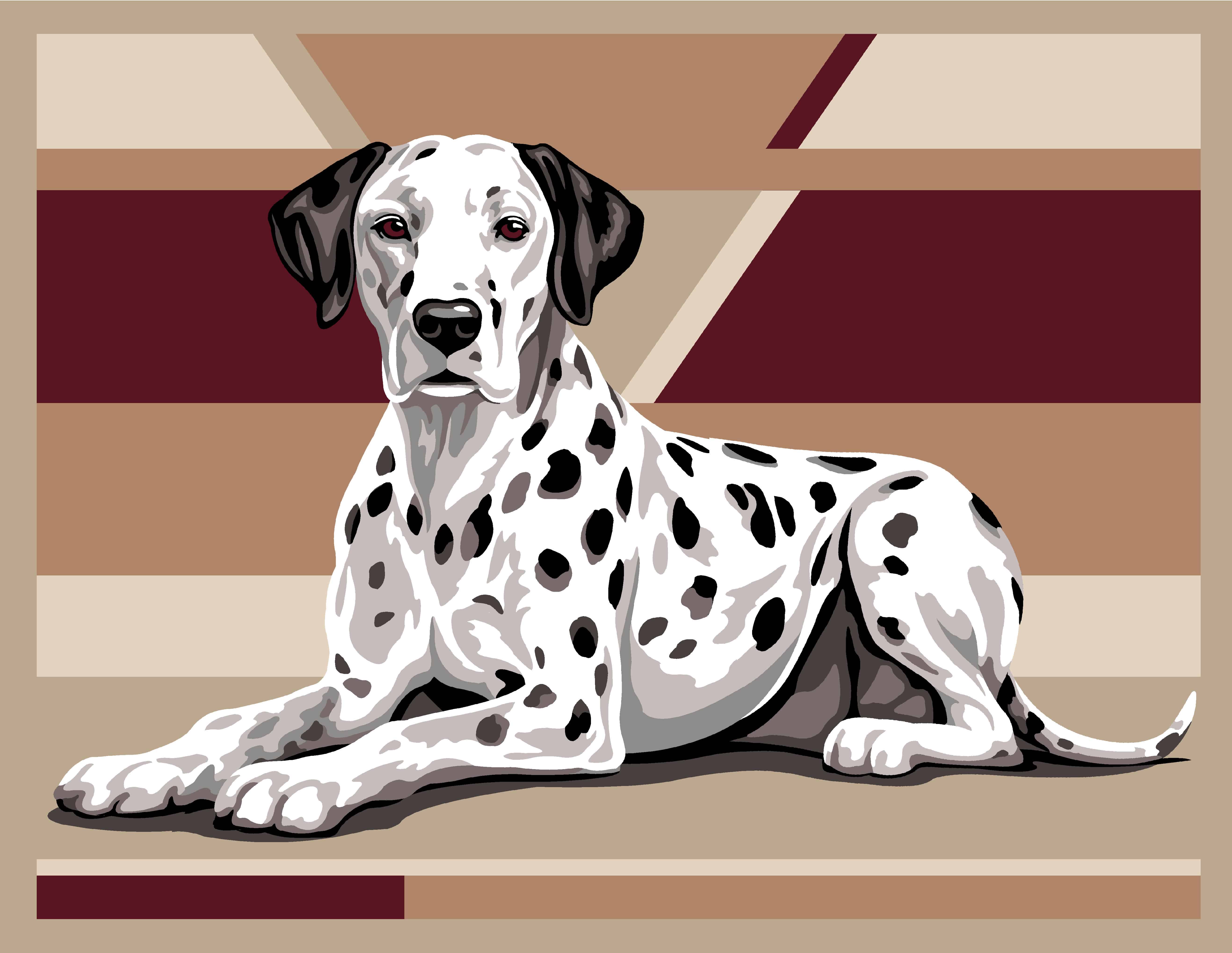 "Fiducia a Pois": Tela Dalmata a Mezzopunto (Stile Pop Geometrico)