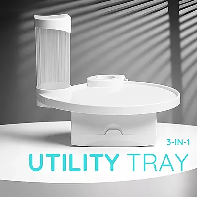 Utility Tray With Cup and Napkin Dispenser
