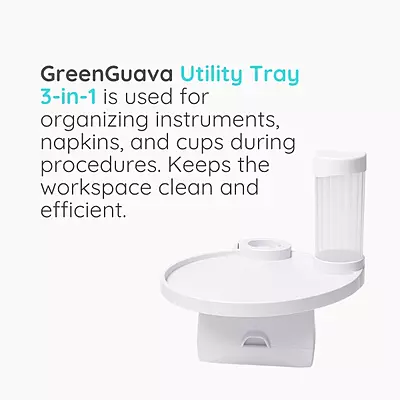 Utility Tray With Cup and Napkin Dispenser