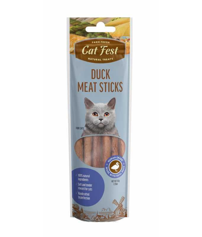 Cat Fest Meat Sticks Duck TREAT 45g Cat Fest Meat Sticks Duck TREAT 45g
