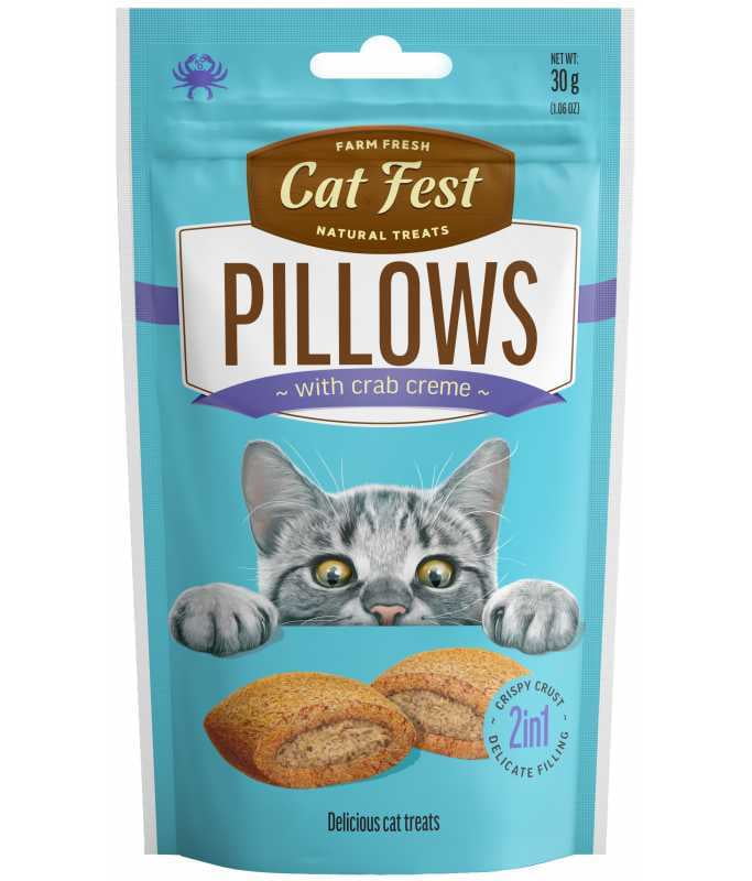 Cat Fest Pillows With Crab Cream 30g Cat Fest Pillows With Crab Cream 30g