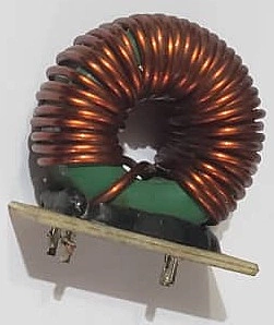 144uH 20A IRON POWDER INDUCTOR GREEN (USED)