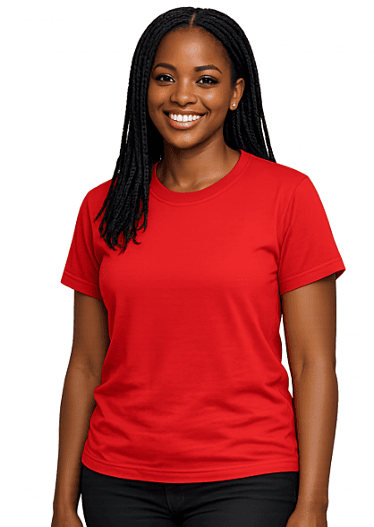 145 GSM Promo Carded Cotton Ladies Short Sleeve T-Shirts