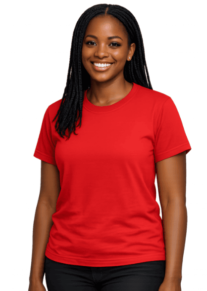 145 GSM Promo Carded Cotton Ladies Short Sleeve T-Shirts