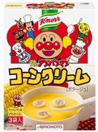 (use 145653A!!) TD)Knoor Anpanman Corn Cream Soup 3pk 58.5g_8/6/2 oz.