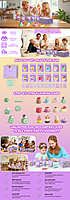 Air Dry Clay For Kids - Sweet Dessert House 12pcs Pack With Tool kit