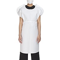 McKesson Patient Exam Gown One Size Fits Most White 