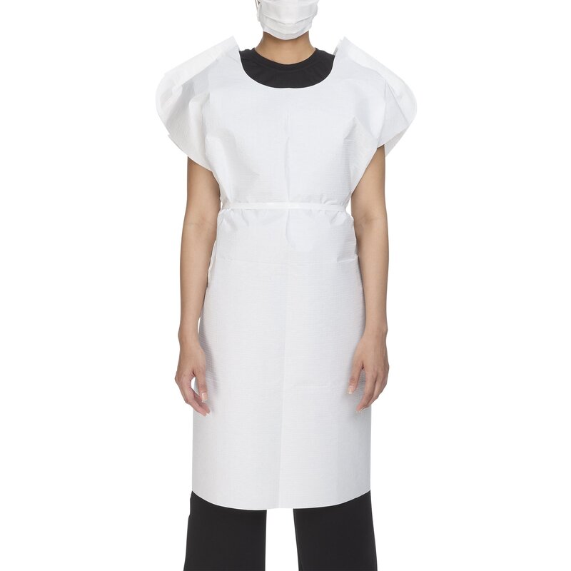 McKesson Patient Exam Gown One Size Fits Most White