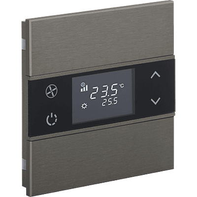 EAE KNX Switch Rosa Metal Series 1 Fold With Thermostat