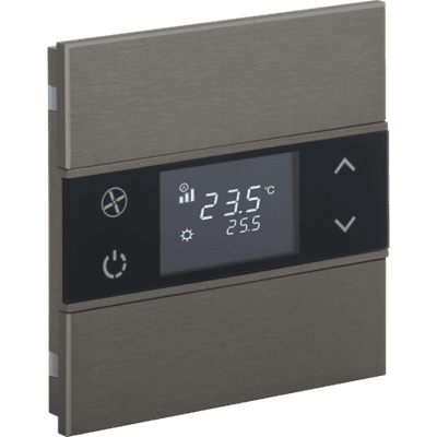 EAE KNX Switch Rosa Metal Series 1 Fold With Thermostat