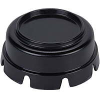 Black Plastic Ashtray 8 notches 4 1/4" x 1 3/4" - 12/Pack