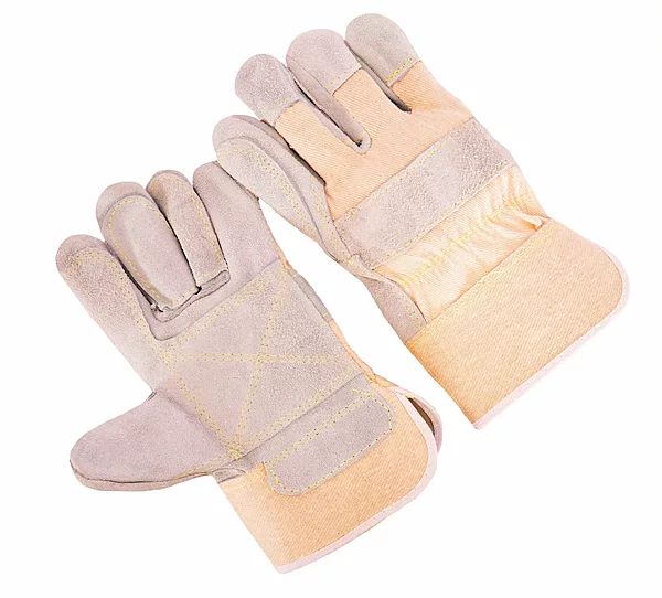 Canvas back, 2.5” rubberized cuff, double palm and fingers, Kevlar sewn