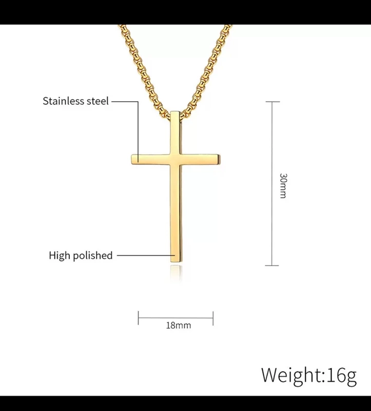 Stainless Steel Cross Necklace