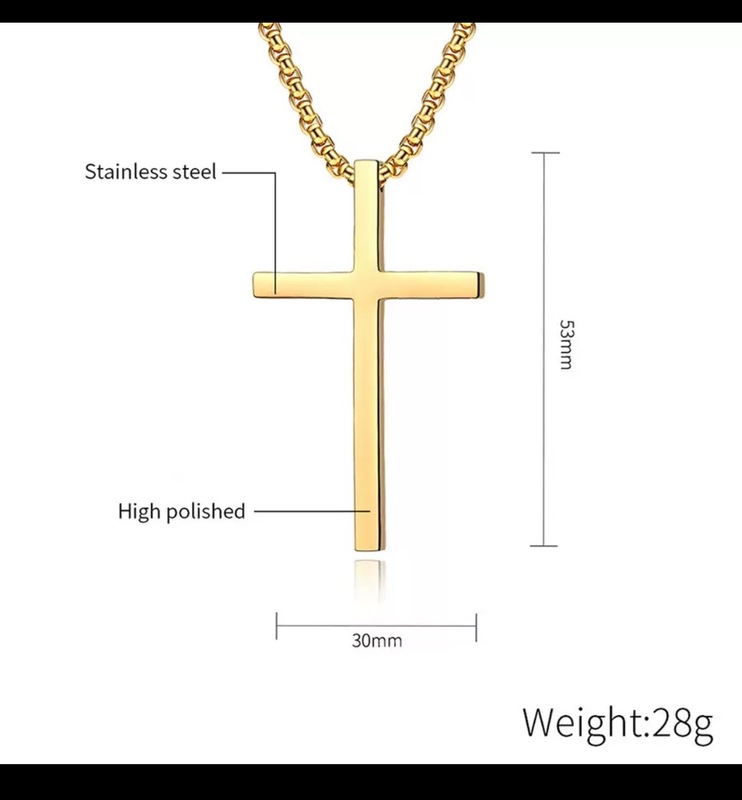 Stainless Steel Cross Necklace