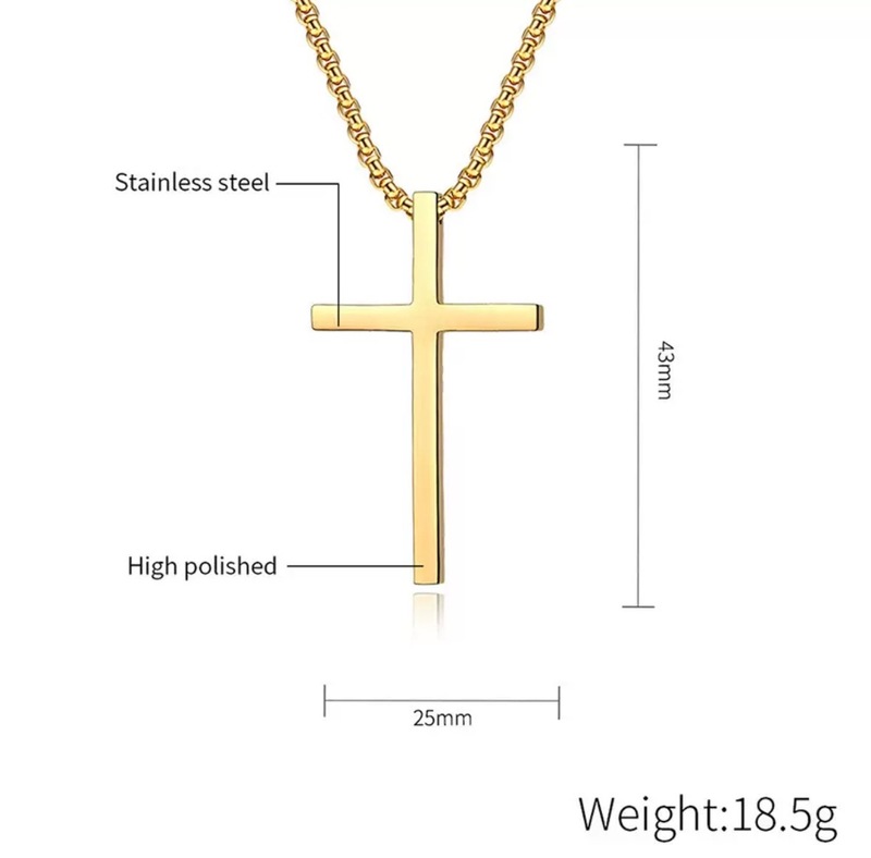 Stainless Steel Cross Necklace