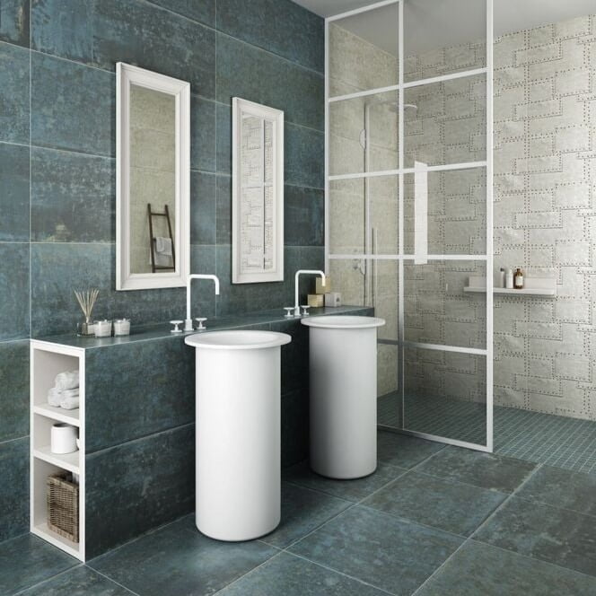 Gresie APARICI, GRUNGE BLUE LAPATTO 59.55X119.3, G-3394