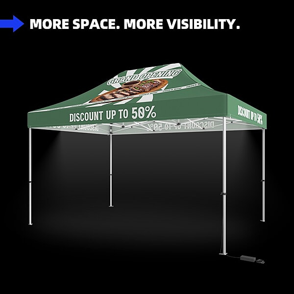 10'x15' Custom Lighted Canopy Tent