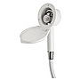 Elegant shower box white finish PVC hose 2.5 m Wall mounting Elegant shower box white finish PVC hose 2.5 m Wall mounting