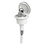 Classic Evo white deck shower PVC hose 2.5 mm Flat mounting