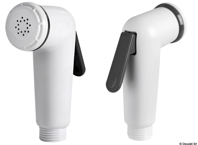 Spare push-button shower w. lever