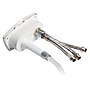 New Edge shower box white PVC hose 2.5 m Rear shower outlet