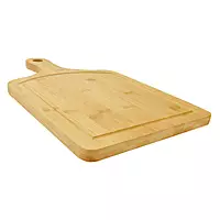 15 1/2"x9" Bamboo Cutting Board Paddle Shape with Drip Ring