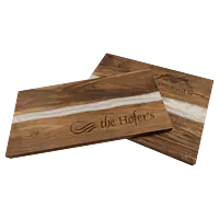Acacia & Resin Serving Boards