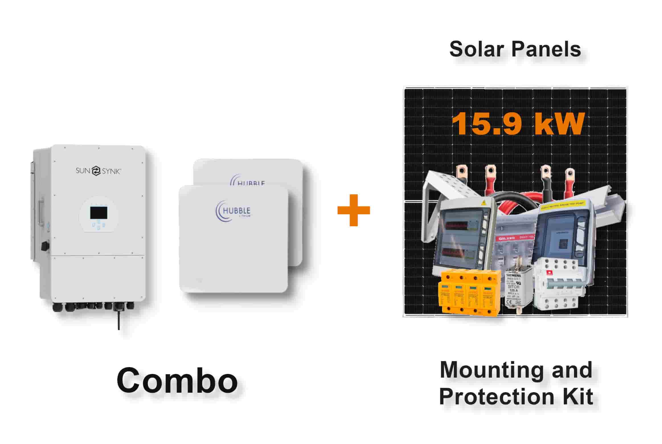12.0 kW SUNSYNK 3-Phase Hybrid - HUBBLE Combo, c/w 2x 10.0 kWh Lithium Batteries 12.0 kW SUNSYNK 3-Phase Hybrid - HUBBLE Combo, c/w 2x 10.0 kWh Lithium Batteries