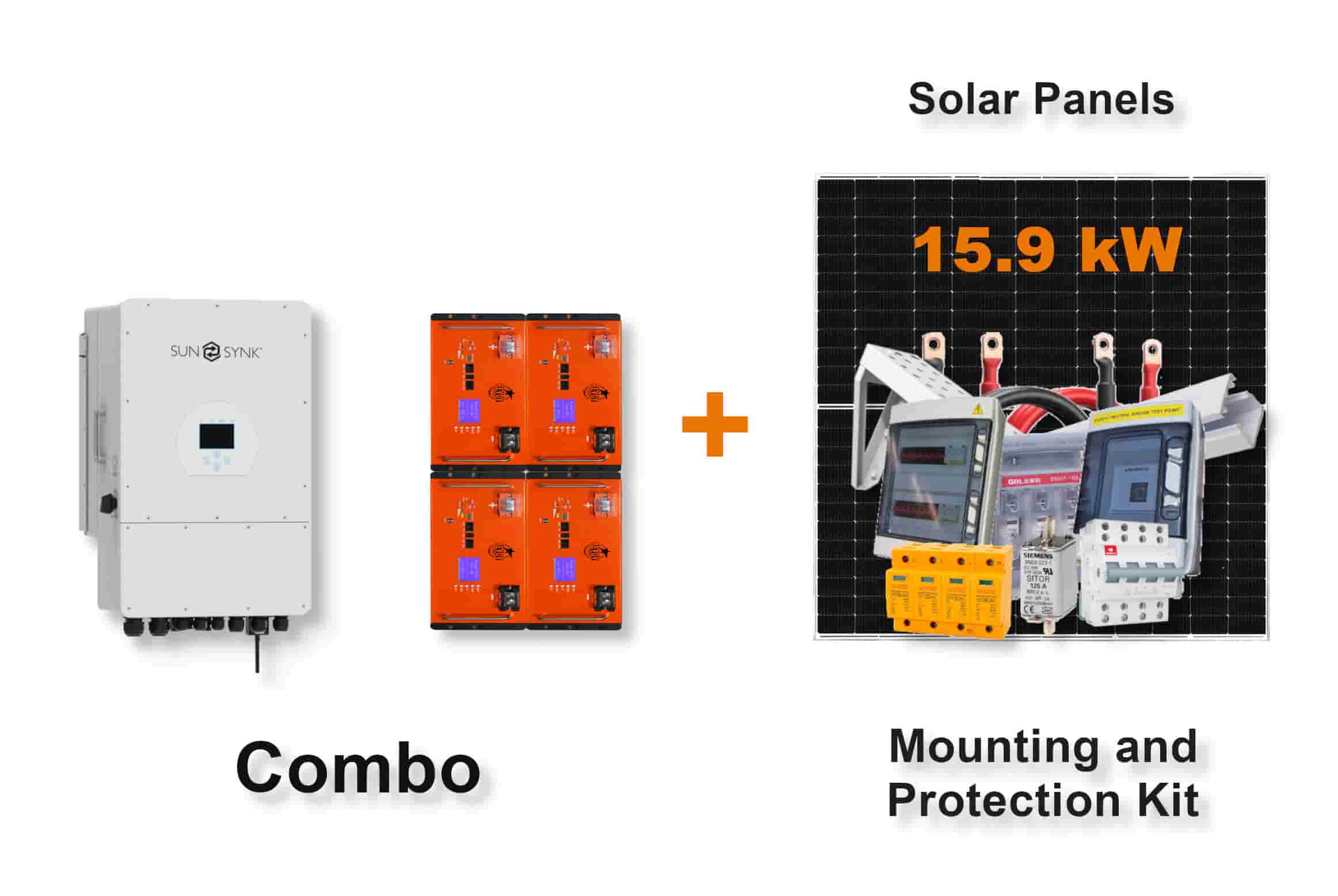 12.0 kW SUNSYNK 3-Phase Hybrid - REVOV Combo, c/w 4x 5.12 kWh Lithium Batteries 12.0 kW SUNSYNK 3-Phase Hybrid - REVOV Combo, c/w 4x 5.12 kWh Lithium Batteries