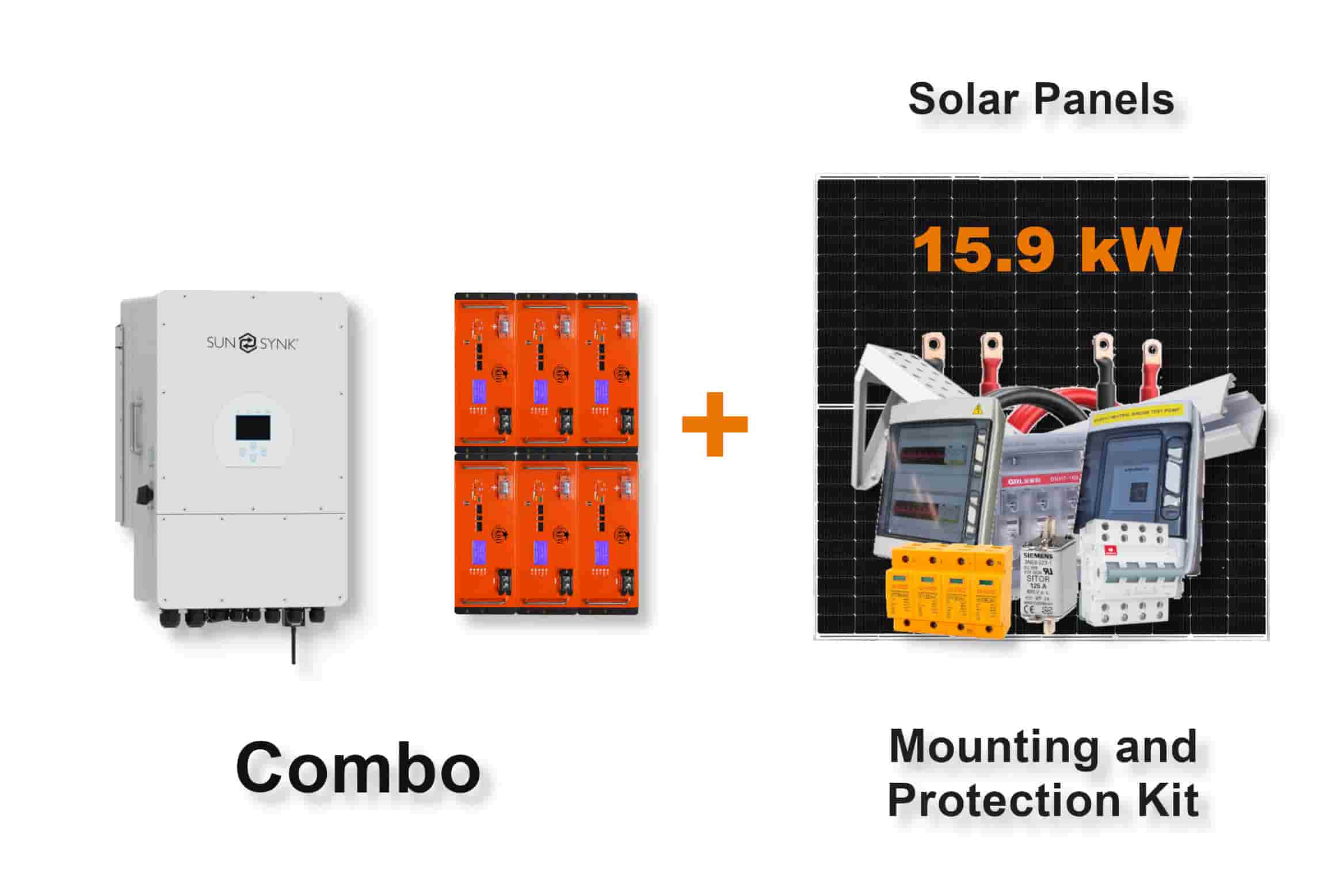 12.0 kW SUNSYNK 3-Phase Hybrid - REVOV Combo, c/w 6x 5.12 kWh Lithium Batteries 12.0 kW SUNSYNK 3-Phase Hybrid - REVOV Combo, c/w 6x 5.12 kWh Lithium Batteries