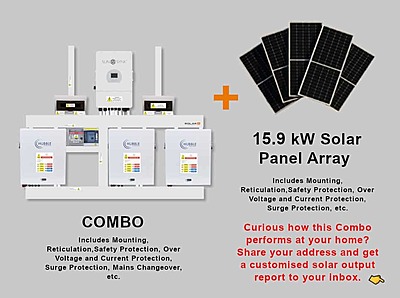 12.0 kW SUNSYNK 3-Phase Hybrid - HUBBLE Combo, c/w 3x 5.5 kWh Lithium Batteries