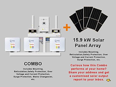 12.0 kW SUNSYNK 3-Phase Hybrid - HUBBLE Combo, c/w 3x 10.0 kWh Lithium Batteries