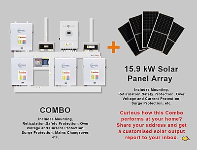 12.0 kW SUNSYNK 3-Phase Hybrid - HUBBLE Combo, c/w 4x 5.5 kWh Lithium Batteries