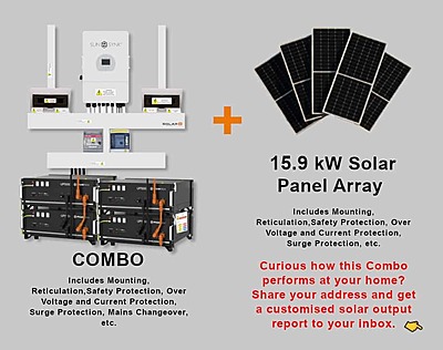 12.0 kW SUNSYNK 3-Phase Hybrid - PYLONTECH Combo, c/w 4x 4.8 kWh Lithium Batteries