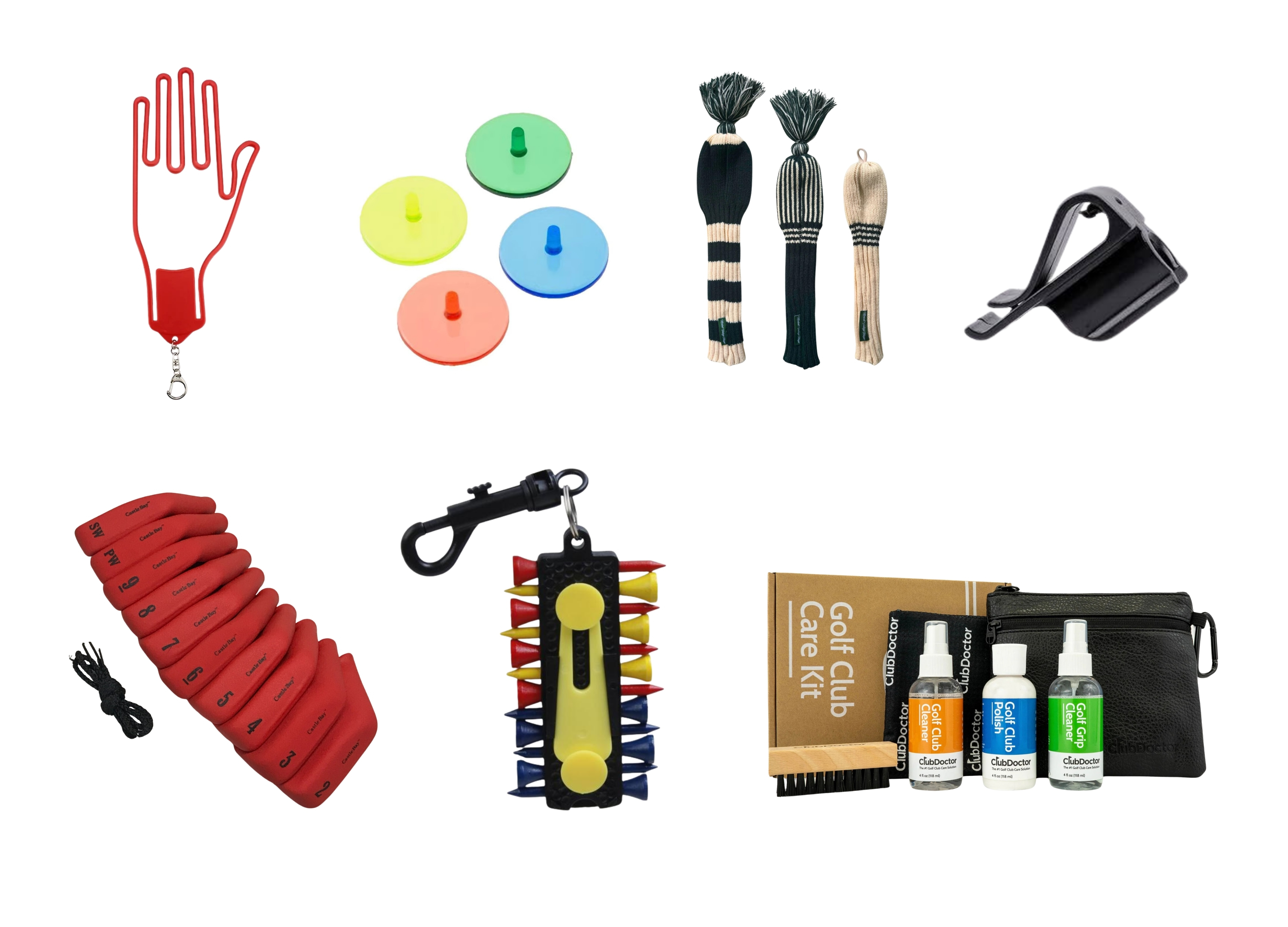 Golf Gear Mixed Bundle Pallet - 771 Accessories - Club Covers/Tees/Tools - Retail $3.75 | $1.10 Each
