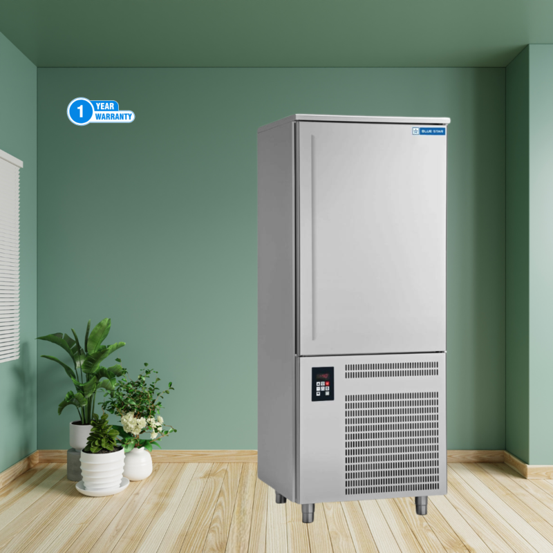 Energy-efficient Blue Star BF10G Blast Freezer with eco-friendly refrigerant.