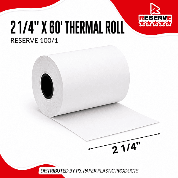 Thermal Roll 2 1/4" x 60' Reserve 100/1